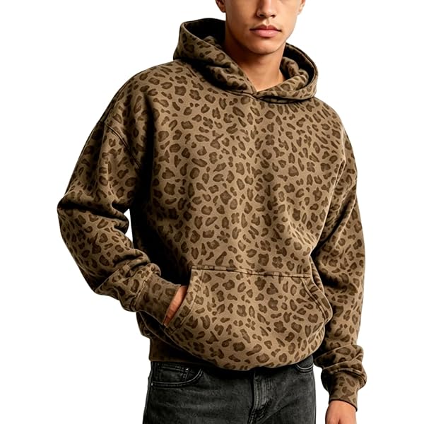 Amazon.com: Ckuea Y2k Cheetah Hoodie Leopard Print Hoodie